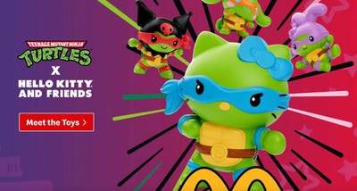 2025 McDONALD'S Hello Kitty Teenage Mutant Ninja Turtles HAPPY
