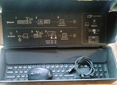 Logitech MX Keys YR0073 Black Illuminated Wireless Business Graphite Keyboard