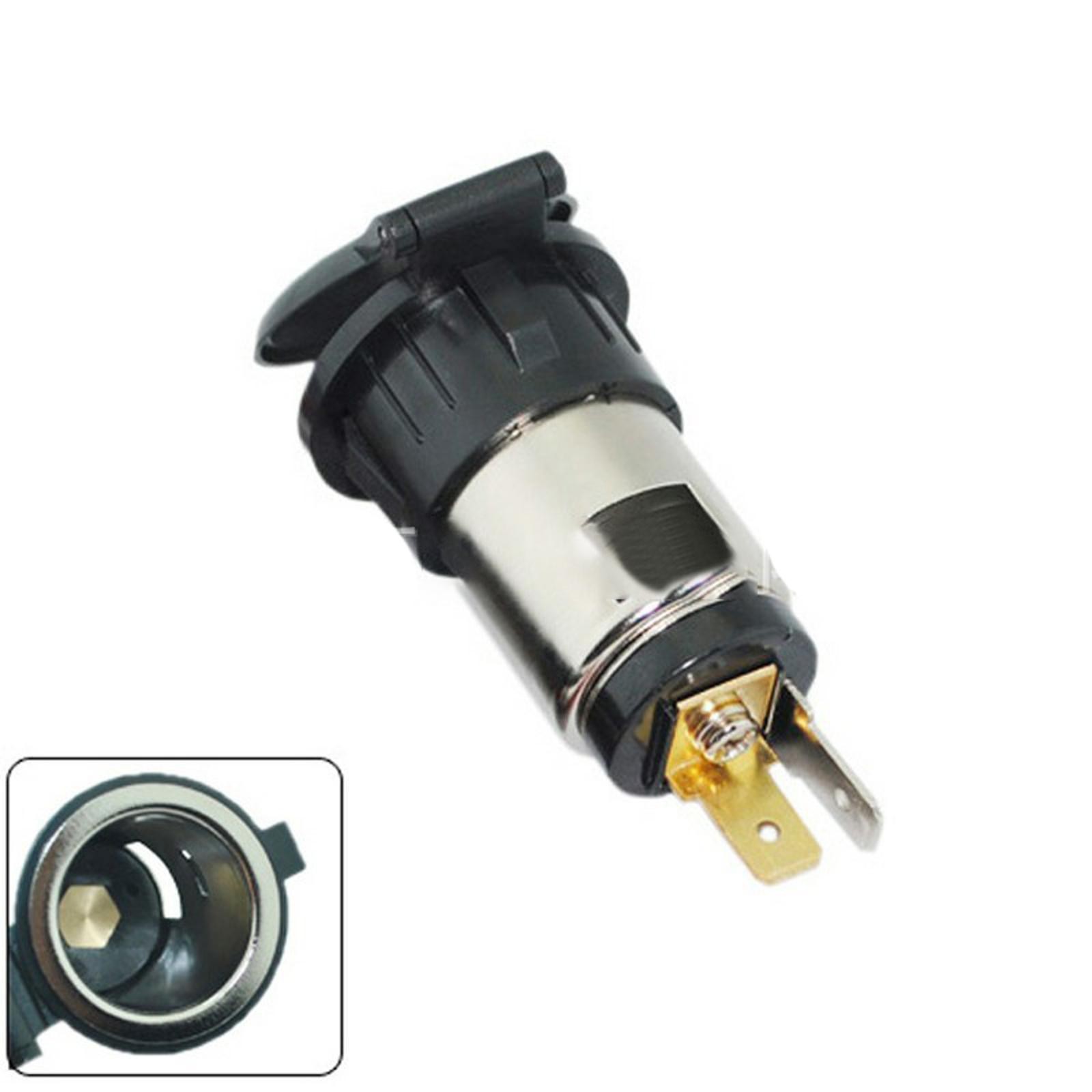 Car Cigarette Lighter Waterproof Socket Dual USB Charger Power Adapter Outlet