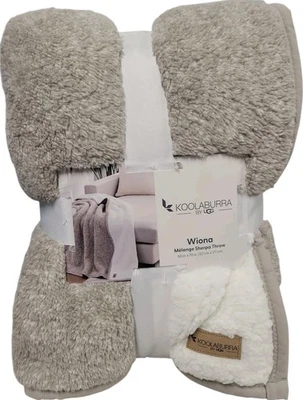 KOOKABURRA BY UGG Koolaburra by UGG Wiona Melange Sherpa Throw Blanket 50 x 70 Birch