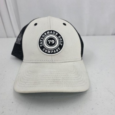 TaylorMade Golf Company 79 Trucker Hat Adjustable Snapback Black Off White Mesh