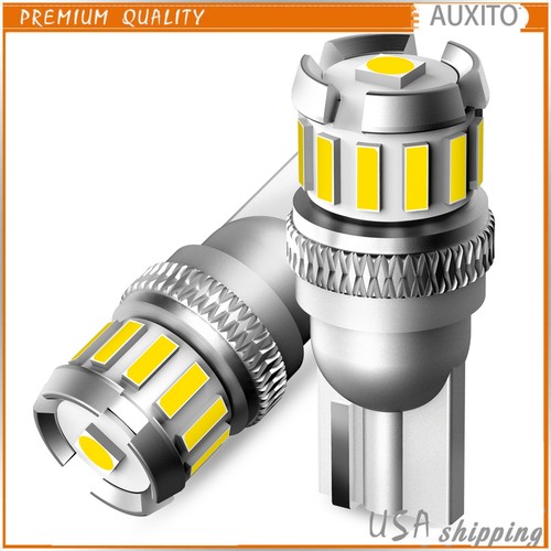 2PCS T10 LED License Plate Light Bulbs 6000K Super Bright White 168 2825 194 H