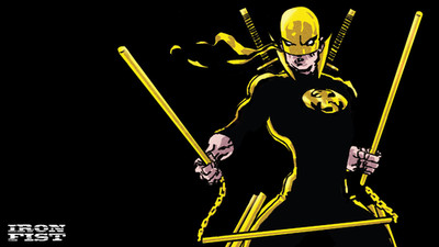 Marvel iron fist comics simple background mask Custom Gaming Mat Desk 6006