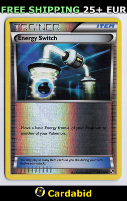 Energy Switch - BLW #94/114 Black and White Reverse Holo Kent Kanetsuna LP