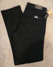 Womens David Bitton Buffalo Mid Rise Slim/Carrie Stretch Jeans 31 Black NWT