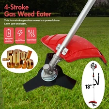 31CC 4-Stroke Grass String Trimmer Lawn Mower Gas Trimmer Weed Eater 15lb 13inch