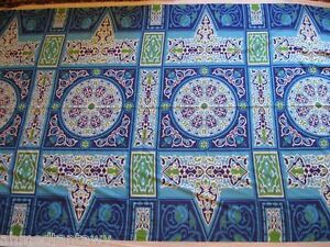EGYPTIAN TRADITIONAL COLORFUL TENT-DESIGN LIGHT FABRIC 4 m THEME 157 inches