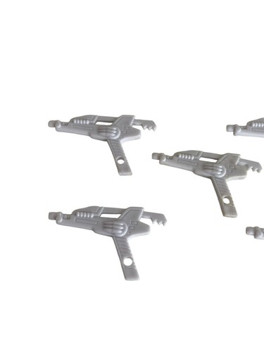 Lote de 4 accesorios para armas Power Rangers/Blater 1993 cabeza abatible MMPR - Imagen 2 de 3