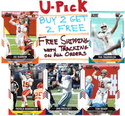 2021 Panini Score Base (1-150) HOF Veterans  Buy 2 Get 2 FREE - FREE Shipping