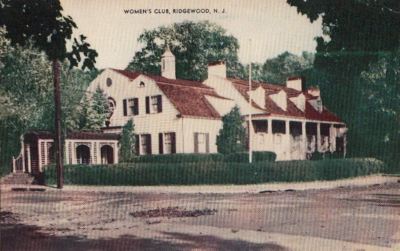  Postcard Women's Club Ridgewood NJ 