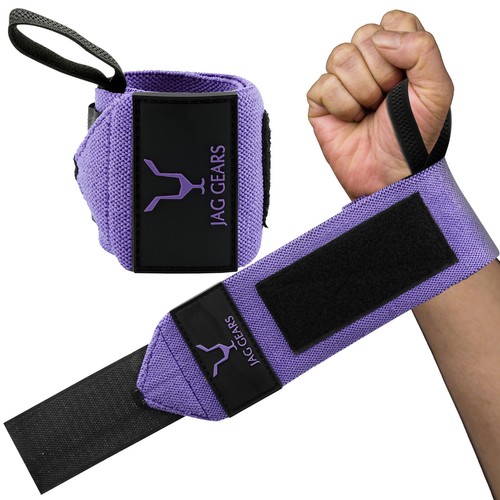 Jag Gear Power Gewichtheben Handgelenkbandagen Unterstützung Fitnessstudio Übung Bandage Riemen - Bild 1 von 7