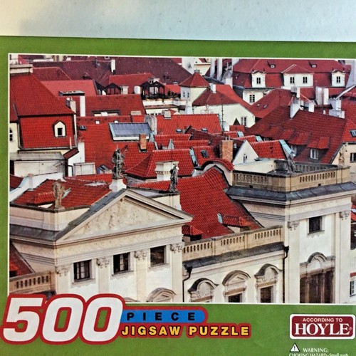 Jigsaw Puzzle Hoyle 500 Piece Size 13.5" x 19" Red Roof Top New Sealed - Picture 10 of 10