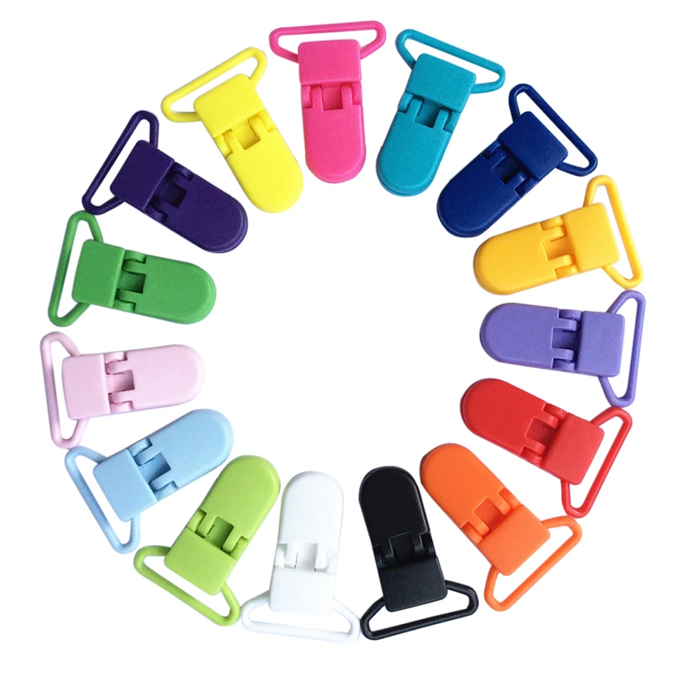 50pcs/Lot Plastic Pacifier Clips Holder Bulk Baby Infant Girls Boys Dummy Clips - image 2 of 4