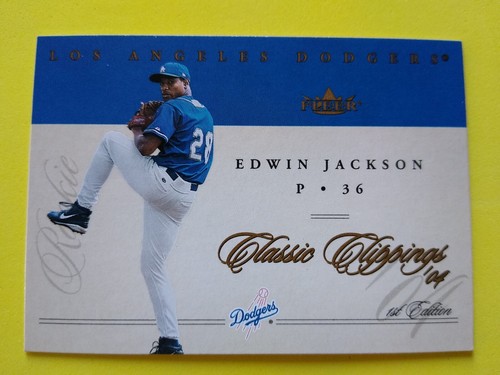 2004 Classic Clippings 1st Edition Edwin Jackson #78 Serial #49/150 L.A. Dodgers