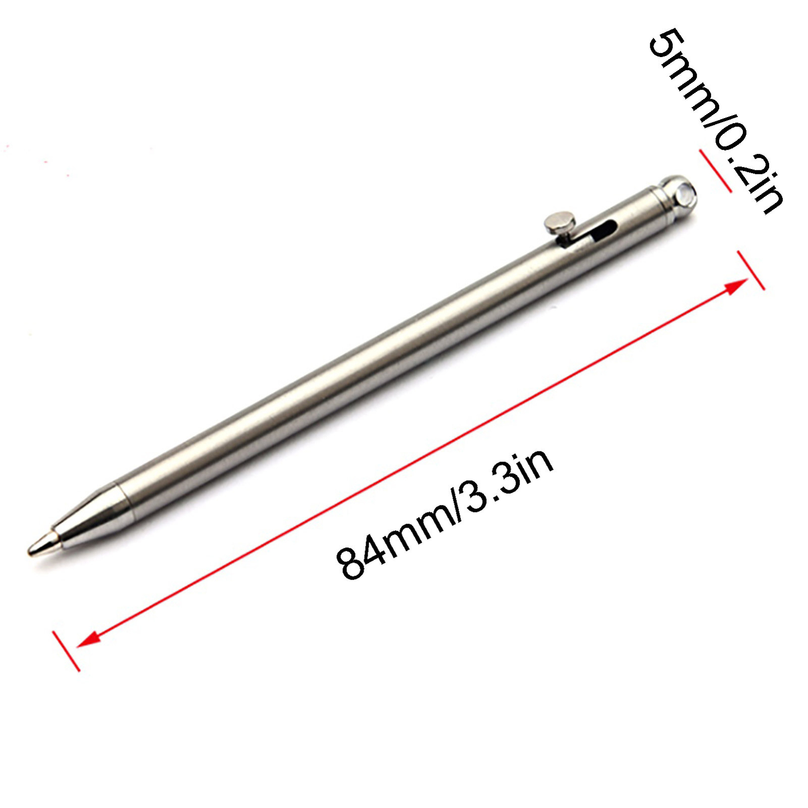 Titanium Pen Classic Signature Pen Small Pocket Ballpoint Pen Smooth