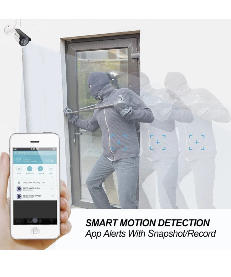 WiFi Wireless Security Camera Outdoor, SV3C Full HD 1080P Home Security IP IP66 - Image 4 of 4