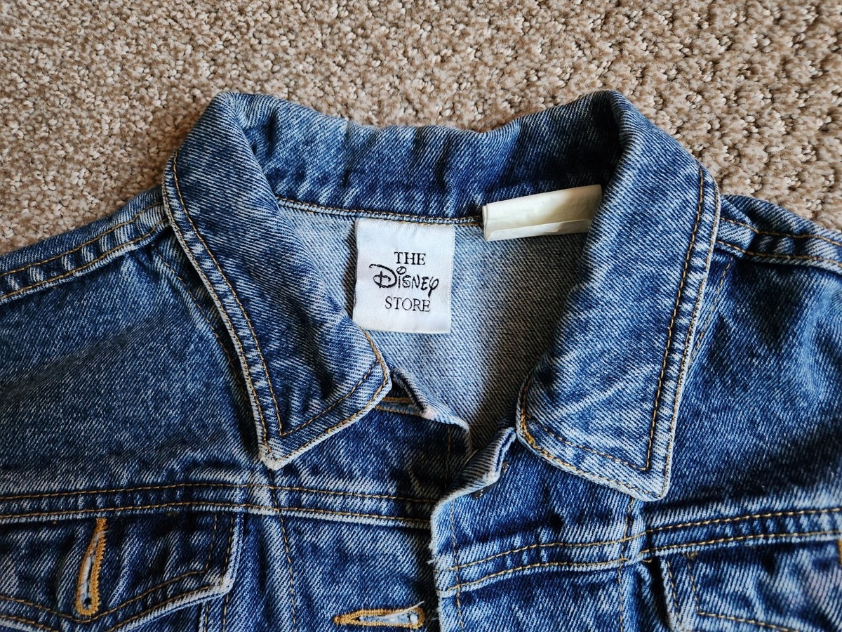 Vintage Disney Store Denim Jean Jacket Unisex Large Youth Mickey