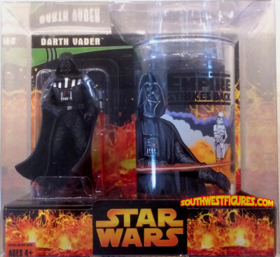 2005 Star Wars Darth Vader (ESB) Actionfigur + Collector Cup (MFG Sealed)