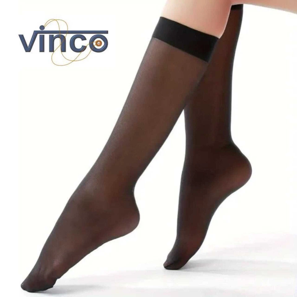 Paquete de 3-12 pares de calcetines hasta la rodilla para mujer pantalones calcetines elásticos suaves materiales finos Foto 2 de 4