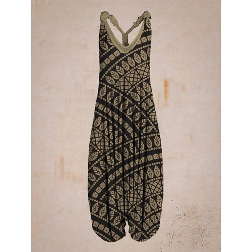 Women's Vintage Sleeveless Jumpsuit Wide Leg Jumpsuit One Piece Harem Pants *//1 - Bild 31 von 44