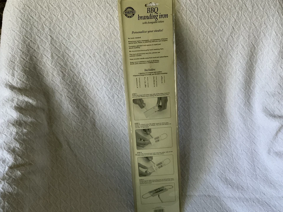 PLANCHA BARBACOA MARCA DE NORPRO CON LETRAS INTERCAMBIABLES Foto 2 de 2