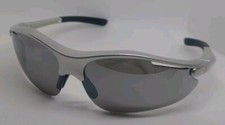 PYRAMEX Fortress Safety Sunglasses Silver Frame w/smoke Mirror Lenses