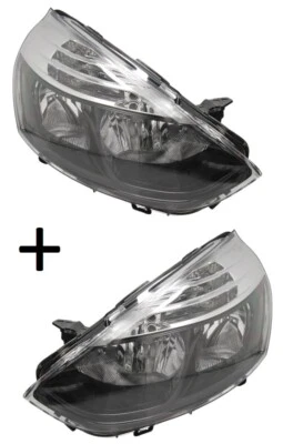 POUR RENAULT CLIO IV / GT 12- PHARE AVANT DROIT GAUCHE ÉLECTRIQUE+MOTEUR H7 H1 - Photo 1/4