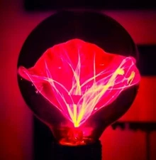 BALAFIRE FLICKER LIGHT BULB * G25 GLOBE * RESTORED * RED * KYP-GO * PALM BULBS