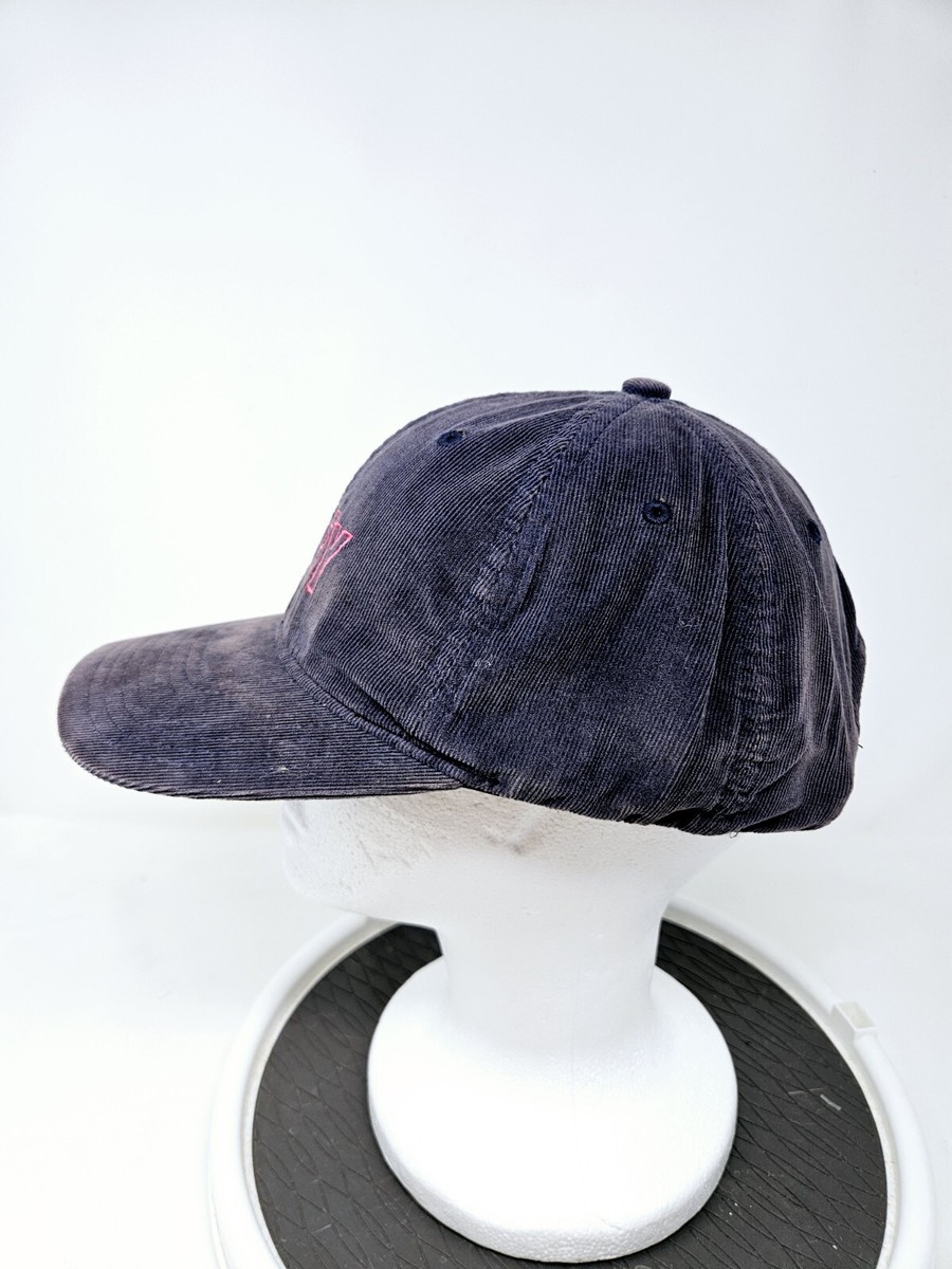 Vintage Navy Blue Corduroy OBEY Embroidered Logo Adjustable