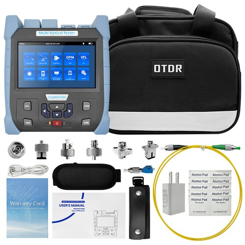 Probador de fibra óptica RSSRTENG OTDR SM 1310/1550nm 28/26dB LS OPM VFL RJ45 RSO-5100 - Imagen 10 de 10
