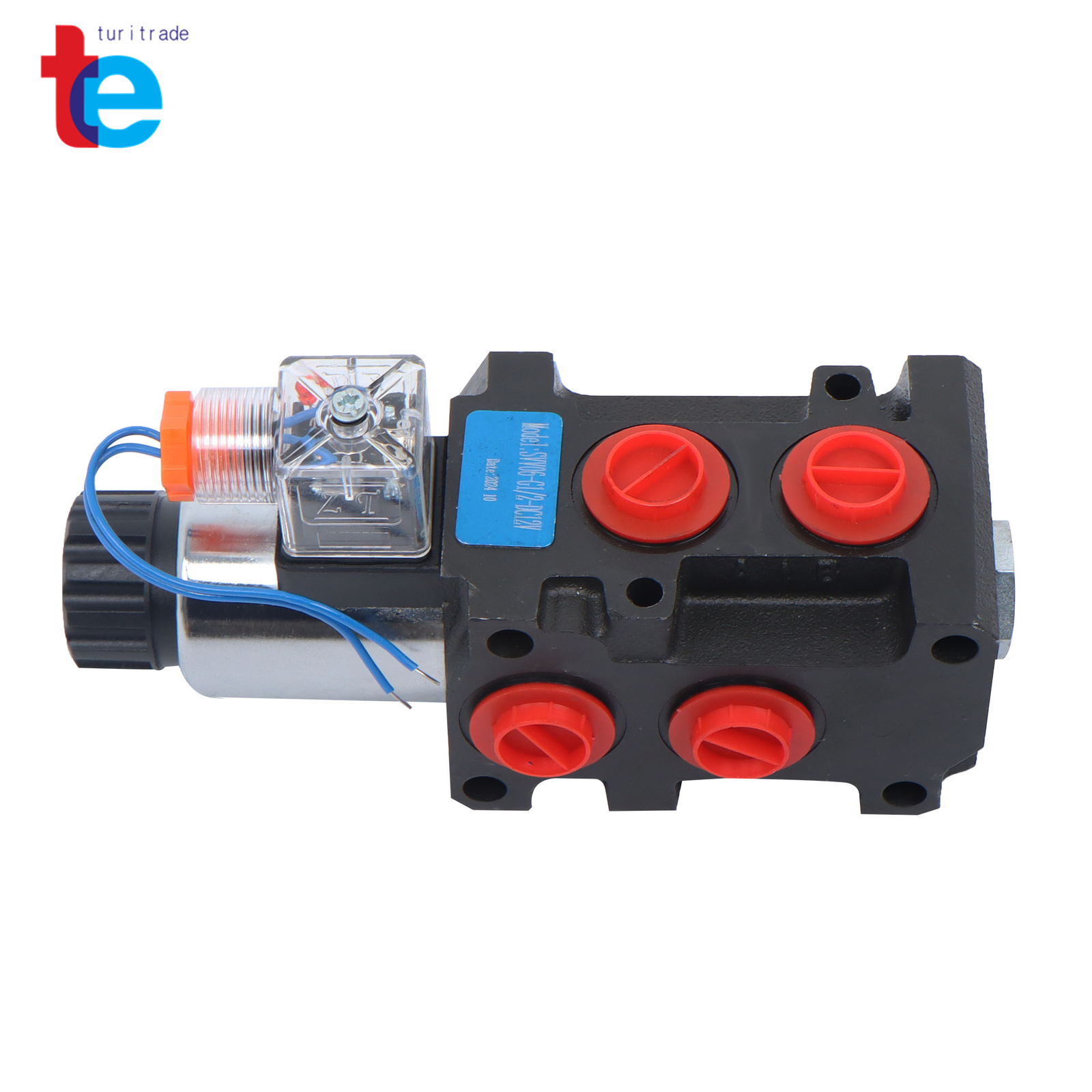 6 Port 12V DC 13GPM 3Plug Hydraulic Solenoid Selector Diverter Valve #10 SAE