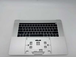 Macbook Pro 15" 2018 2019 A1990 Topcase QWERTY Tastatur Silber #T646