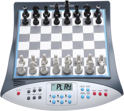 Talking Chess Master: Interactive Electronic Chess Set with 32 Difficulty Levels