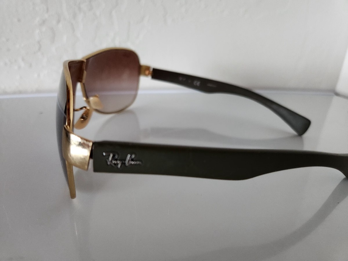 RARE VINTAGE Ray-Ban Wings Sunglasses GOLD Brown FRAMES ONLY lens