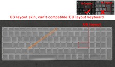 US Keyboard Skin Cover Protector for HP 17-P 17-K 15-B 15-E 15-N 17-E 17-F 15-P