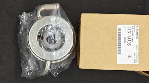 Genuine 21311AA051 Subaru Oil Cooler WRX STi Legacy Impreza Outback 02-07 NEW US - Picture 3 of 6