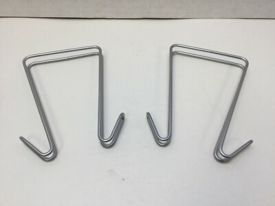 Lorell Double-Sided Hook for Industrial Wire Shelving, Silver, Pack of 2 Hooks
