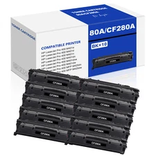 Black 80A CF280A Toner Cartridge for HP LaserJet Pro 400 M401n Toner Lot