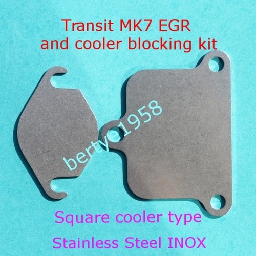 EGR Valve & Square Cooler Blanking Kit MK7 MK8 Transit 2.2 2.4 3.2 TDCi