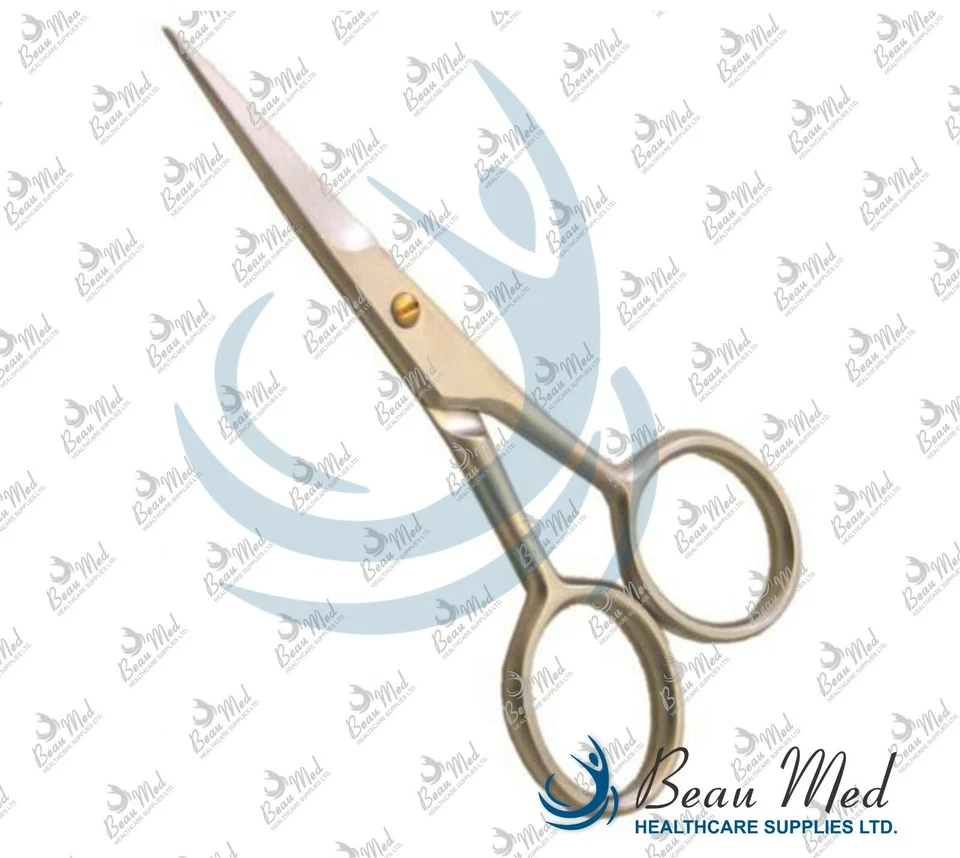 BEAU MED Professional Beauty Mustache Scissors Grooming Beard Facial Hair Eyebrows