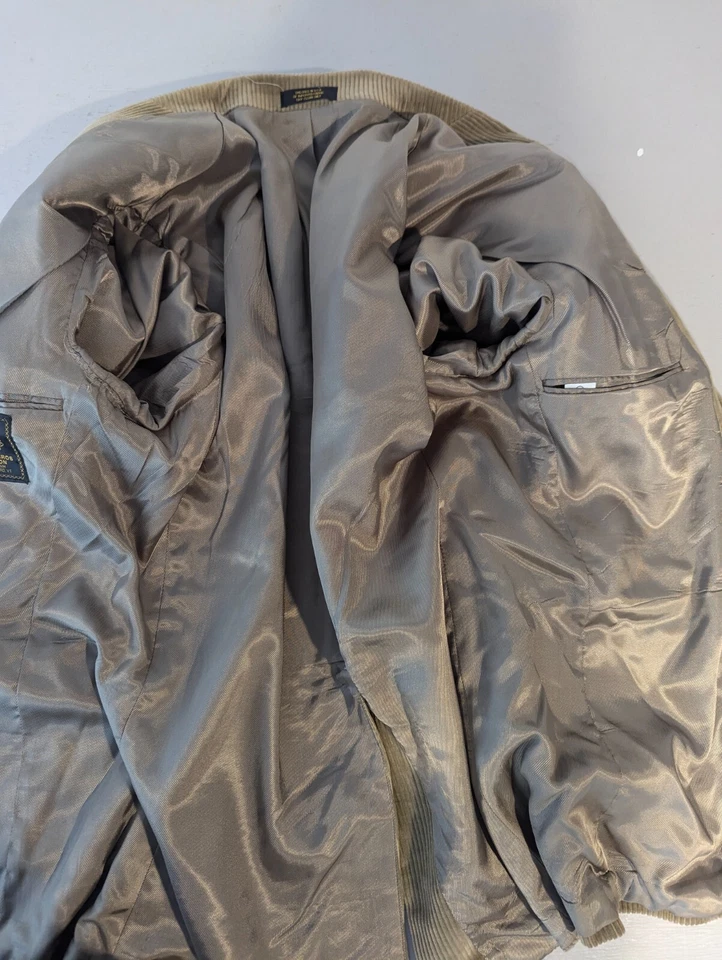 Chaqueta Miller-Bros Newton ancha acanalada pana papá abrigo deportivo parches en el codo 40S Foto 3 de 4