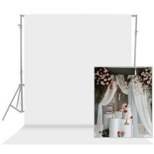 Photo Backdrop White 10 x 10ft White Backdrop for Photoshoot Solid White Phot...