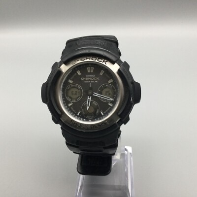 Casio G Shock Watch Men 47mm Tough Solar Black 4765 AWG-100 Casio G Shock Watch Men 47mm Tough Solar Black 4765 AWG-100