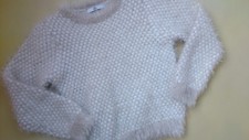 SUPERBE PULL FOURRURE FILLE M&S 11/12 ANS EXCELLENT ETAT
