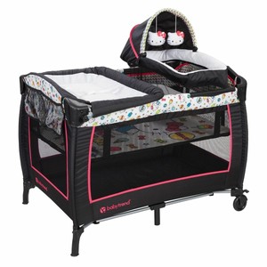 baby bassinet and changing table