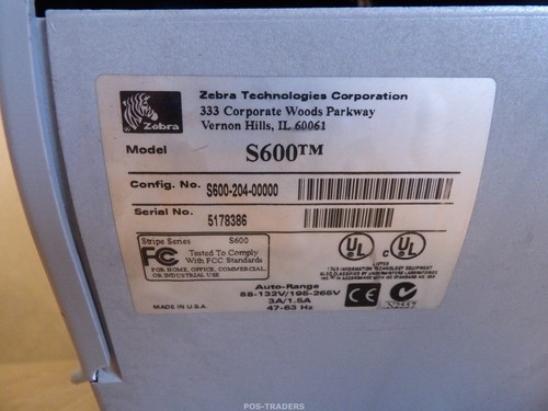 Impresora térmica de etiquetas ZEBRA S600 S600-204-00000 - INTERFACES ROTAS - SIN PROBAR - Imagen 6 de 9