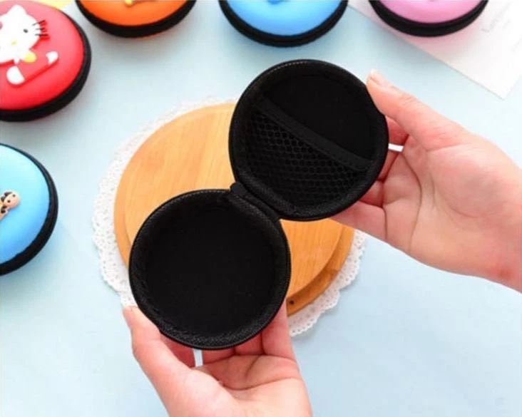 Mini Estuche Protector con Cremallera para Auriculares Monedero Bolsa de Almacenamiento Foto 3 de 4