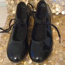 Capezio Tele Tone Tap Dance Shoes Oxford Womens Black Tap Shoes Pair