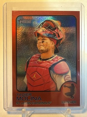 2022 Topps Heritage Yadier Molina #279 Red /573