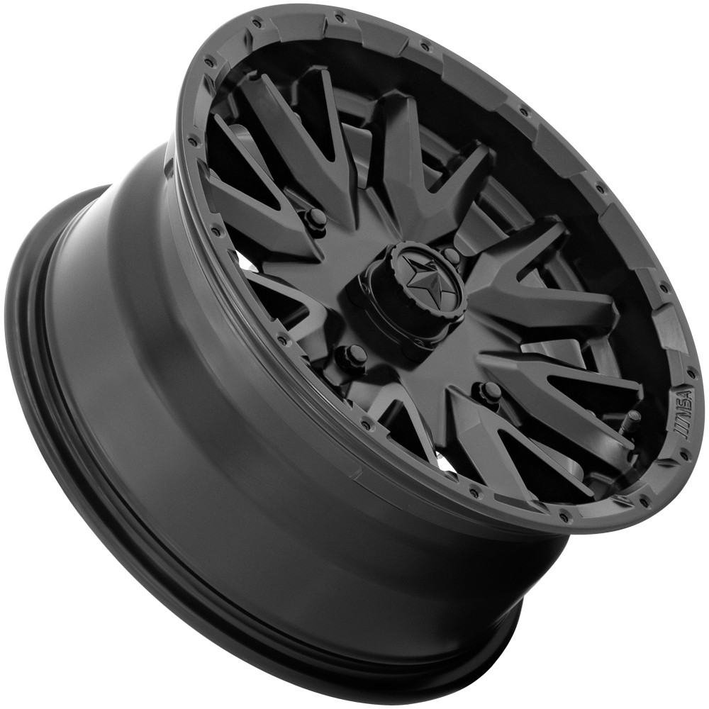 (Set of 4) MSA Offroad M49 Creed 14x7 4x110 Matte Black Wheels Rims 14 ...